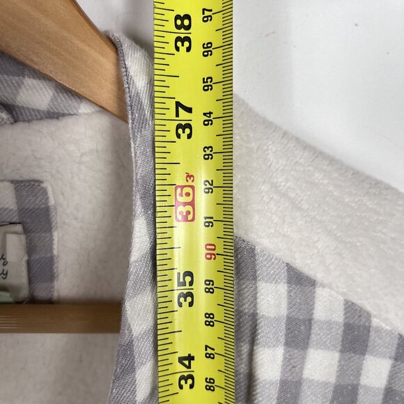 Anthropologie Saturday Sunday Womens Country Gal Plaid Terry Robe Sz M/L - Picture 6 of 7